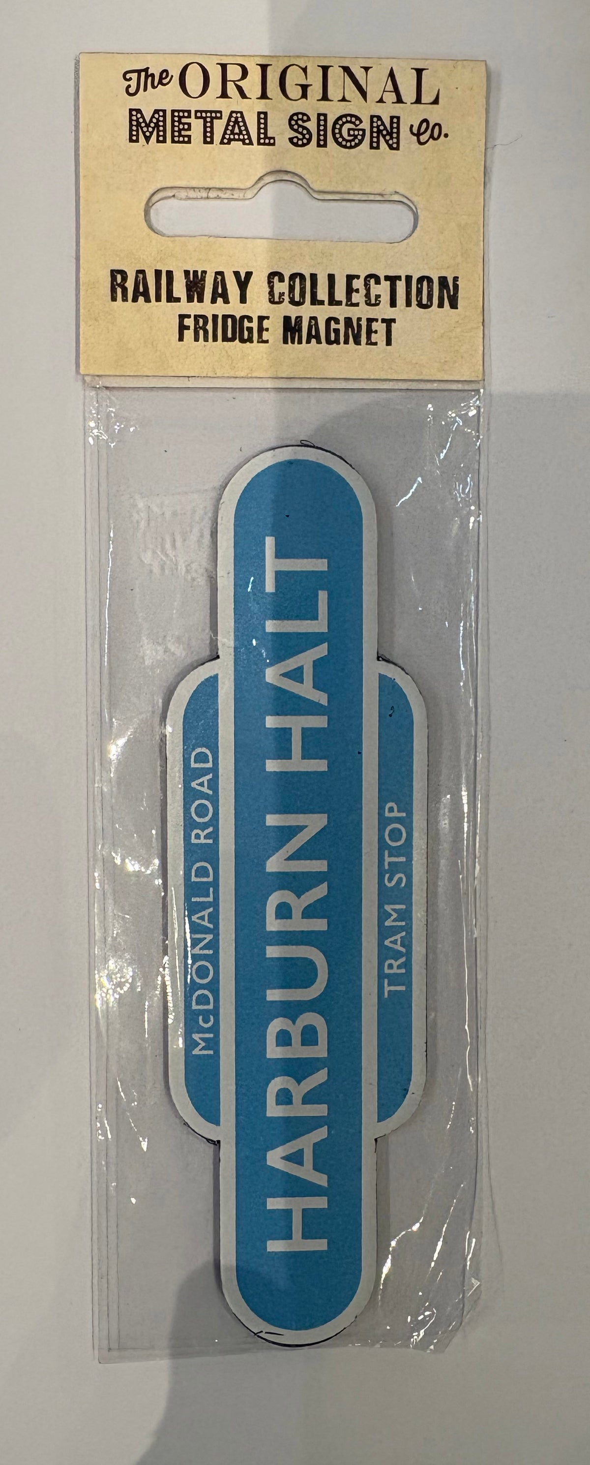 Harburn Exclusive 'Harburn Halt' (Tram Stop) BR Totem Fridge Magnet