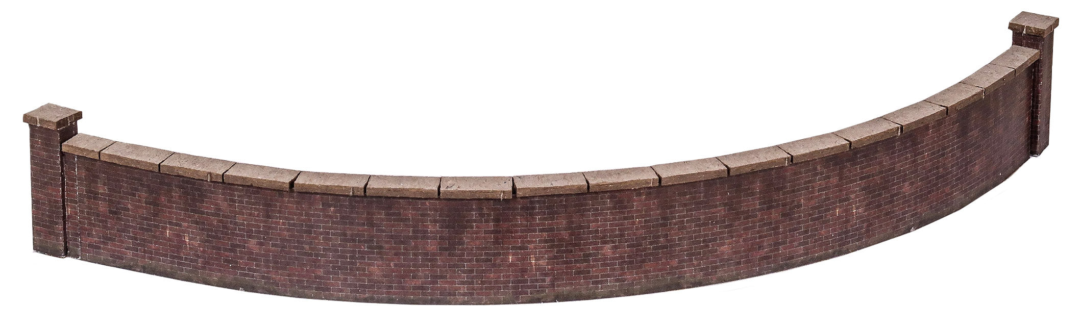 KX072A - Scale Model Scenery - OO/HO - 5ft Flexible Wall, Dark Red Brick