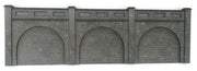 KX076 - Scale Model Scenery - OO/HO - Blue Railway Arches Blue Brick, Low Relief