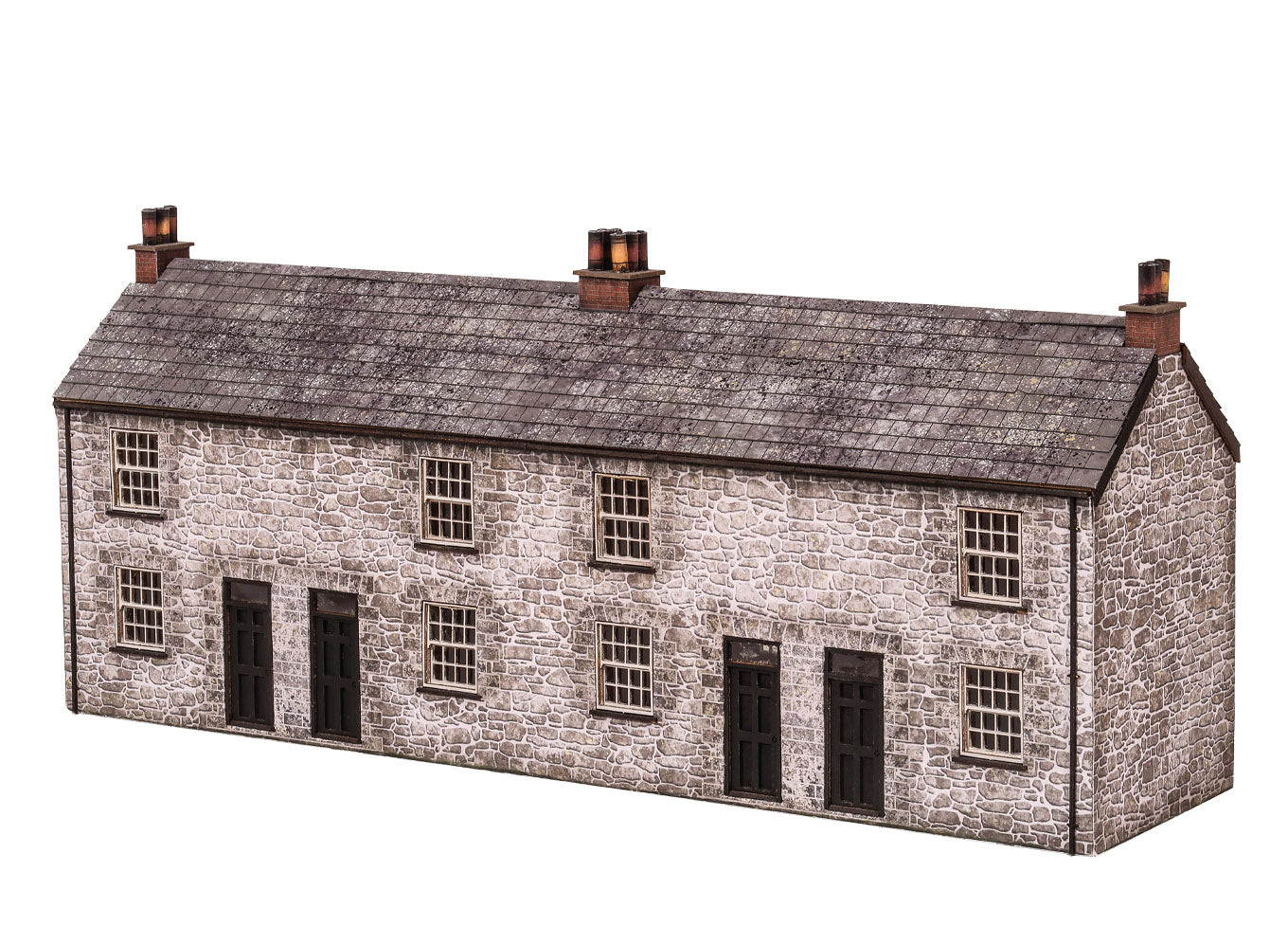 KX080 - Scale Model Scenery - OO/HO - Terraced Cottages