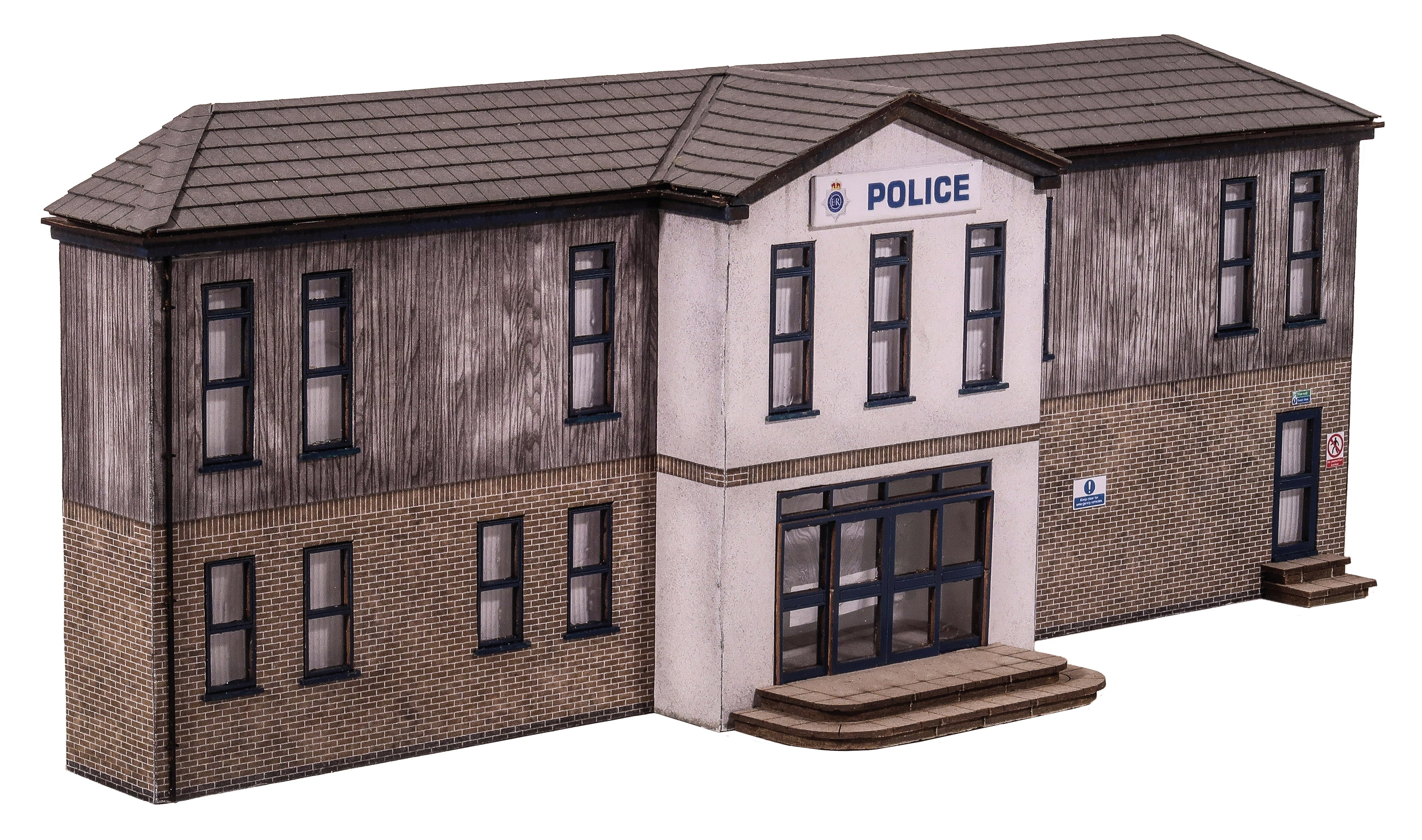 KX109 - Scale Model Scenery - OO/HO - Low-Relief Police Station
