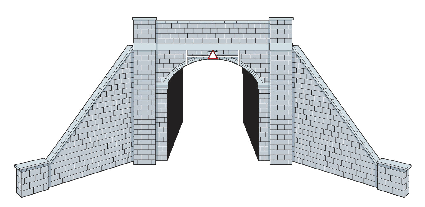 LK12161 - PECO Lineside - TT:120 - L/S Kit Bridge, Stone, Single Track