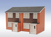 LK212 - PECO Lineside - OO/HO - 1960s Semi-detached Houses Fronts, Laser Cut