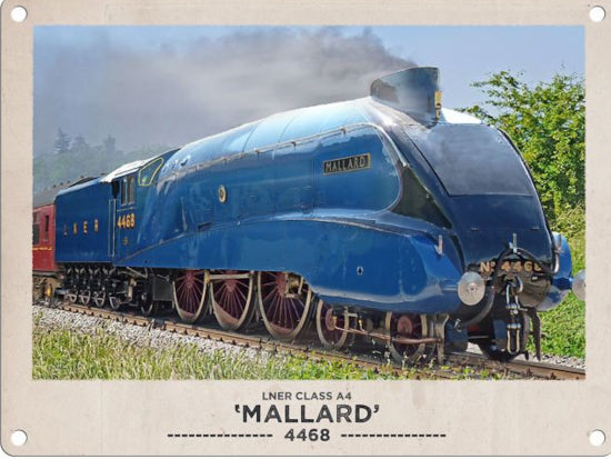 'LNER Class A4 Mallard' Metal Wall Sign