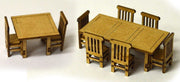 LX070 - Scale Model Scenery - OO/HO - Tables & Chairs