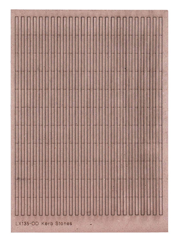 LX135 - Scale Model Scenery - OO/HO - Kerbstones (3ft)