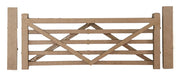 LX459 - Scale Model Scenery - OO/HO - Five Bar Gates (Natural Wood)