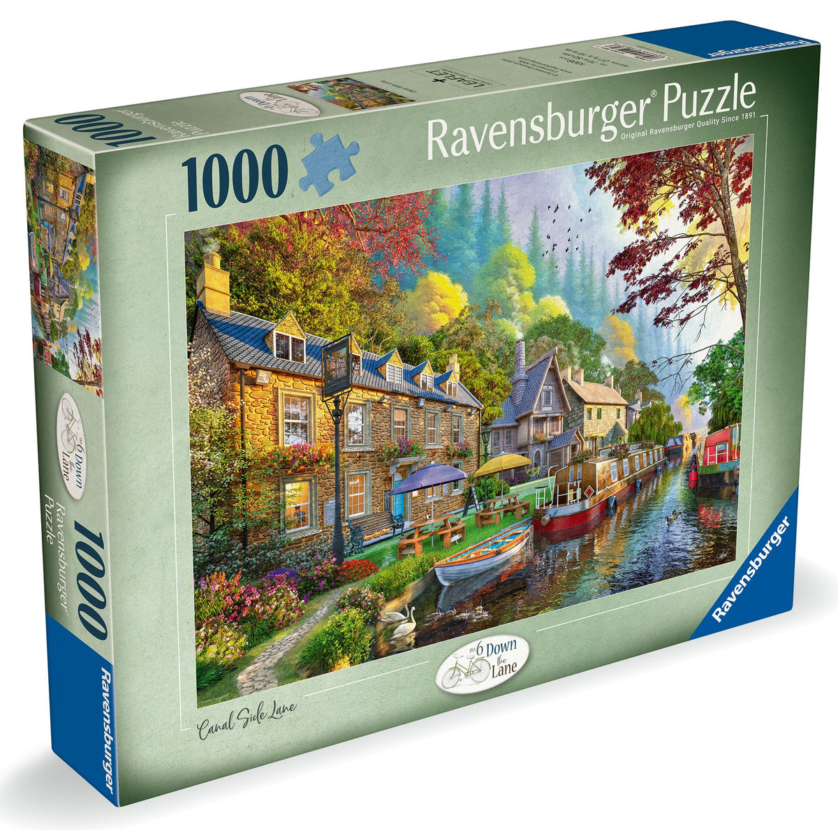 MA/J/DL6CSL - Ravensburger - 'Down the Lane - Canalside Lane' - 1000 piece jigsaw