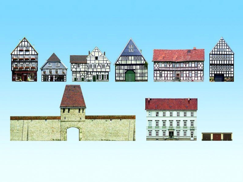 Half Relief Buildings Old Town House