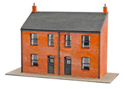 NB306 - PECO Lineside - N - Victorian Houses Semi-detached Low Relief Fronts, Laser Cut