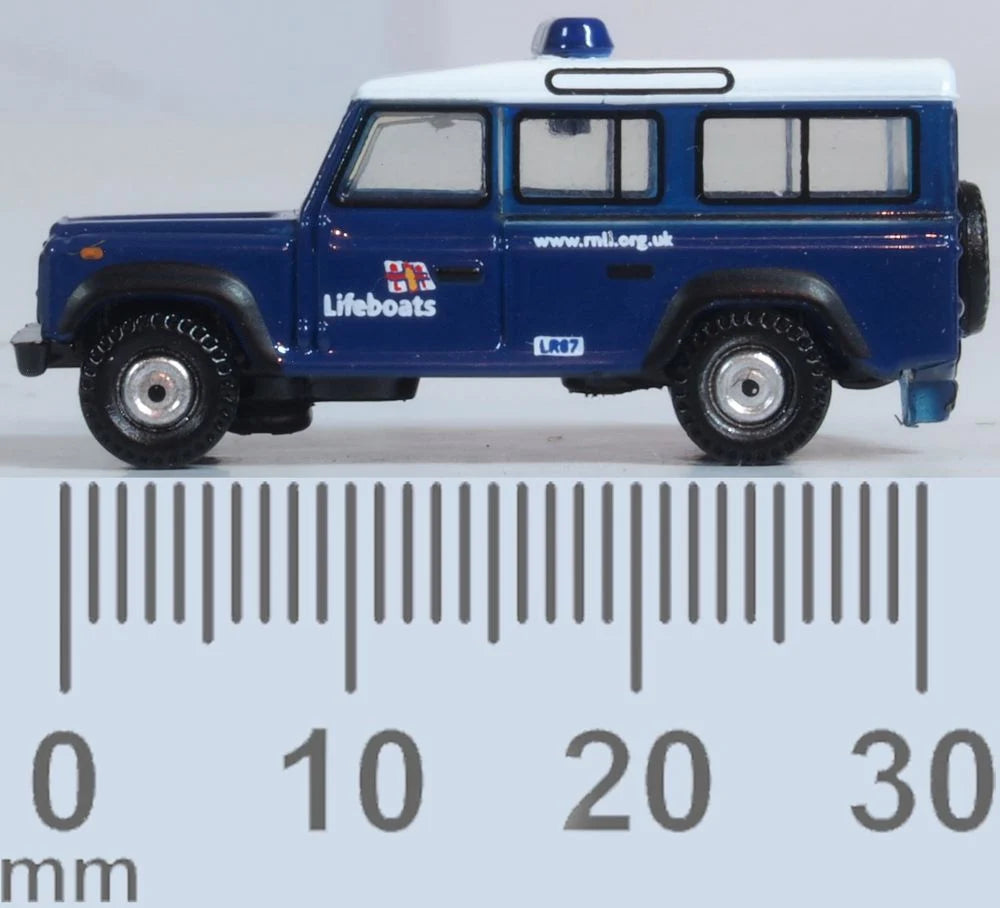 NDEF014 - Oxford Diecast - RNLI Land Rover Defender Station Wagon - 1:148 Scale