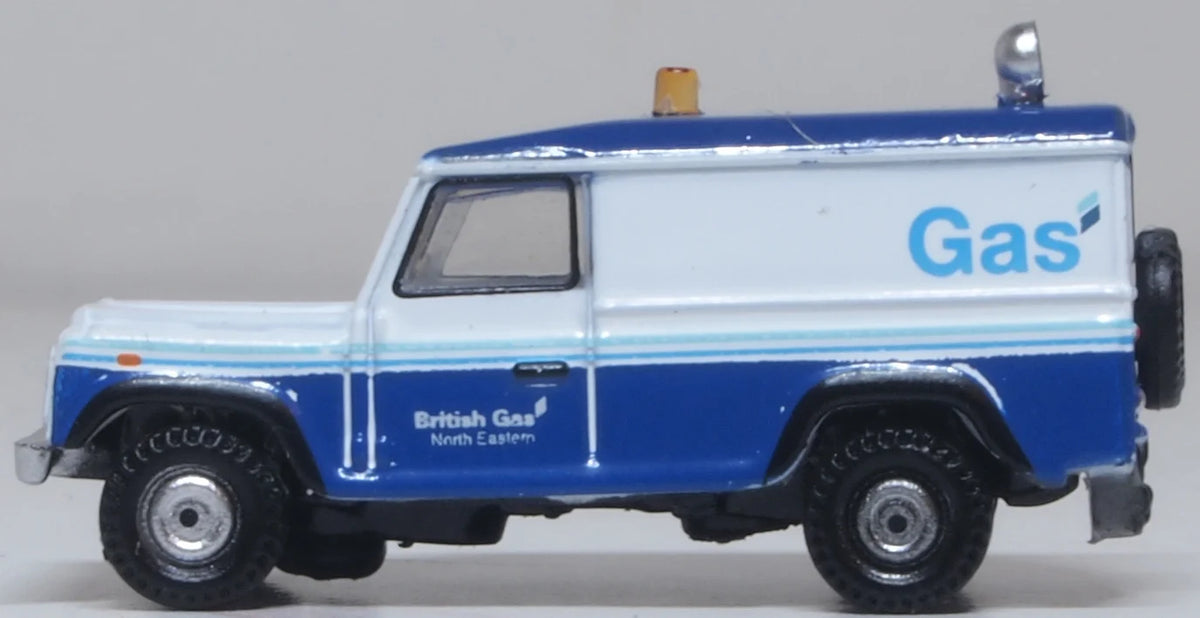 NDEF019 - Oxford Diecast - Land Rover Defender LWB British Gas - 1:148 Scale