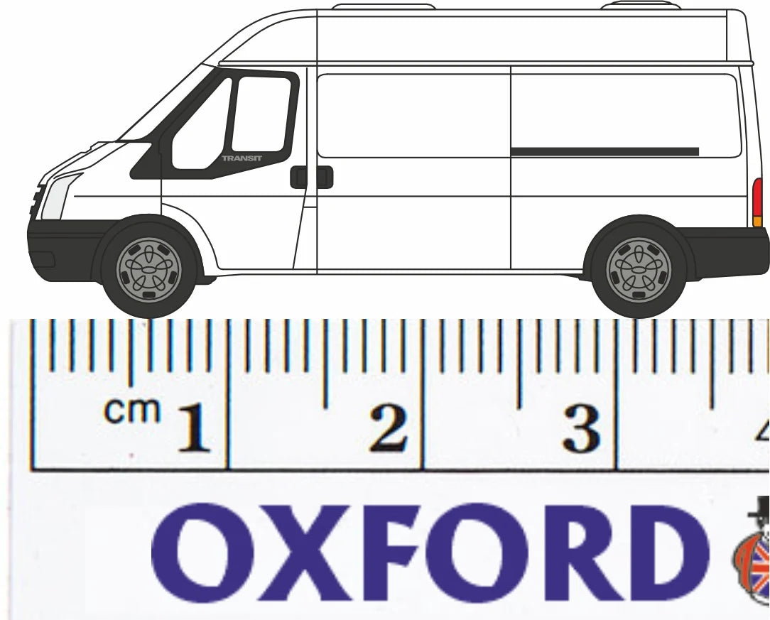 NFT006 - Oxford Diecast - White Transit LBW High 2006 - 1:48 Scale