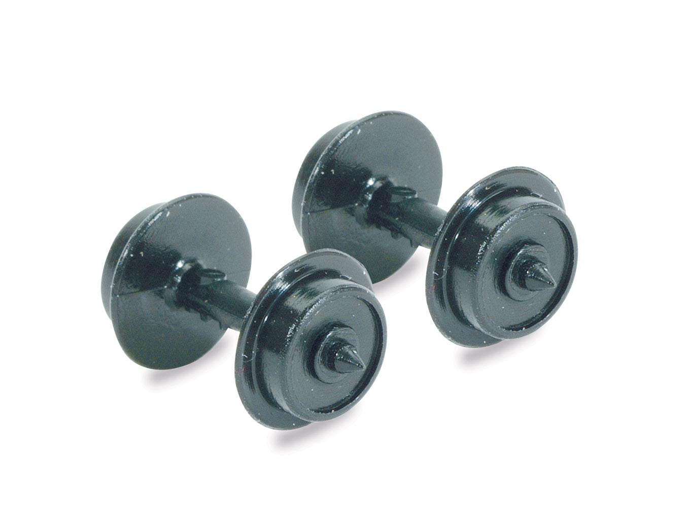 Disc Wheels on axles, Hardlon mouldings
