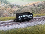 NR7021P - PECO Quality Line - N - 7 Plank Open Wagon, J W Davidson