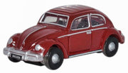 NVWB002 - Oxford Diecast - Ruby Red VW Beetle - 1:148 Scale
