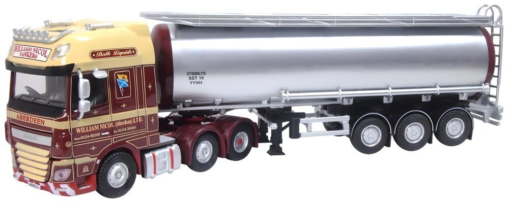 OD76DXF006 - OXFORD DIECAST - DAF XF Tanker (Lorry)