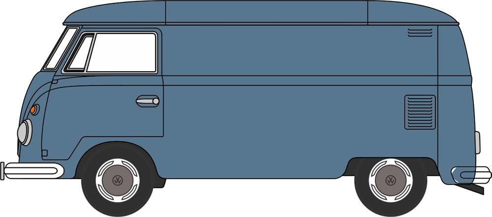 ODNVWS003 - Oxford Diecast  - N - VW Split Screen T1Van Dove Blue