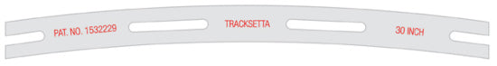 00T30 - TRACKSETTA - OO/HO - 30' Radius Tracklaying Template