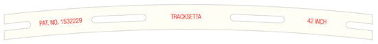 00T42 - TRACKSETTA - OO/HO - 42' Radius Tracklaying Template
