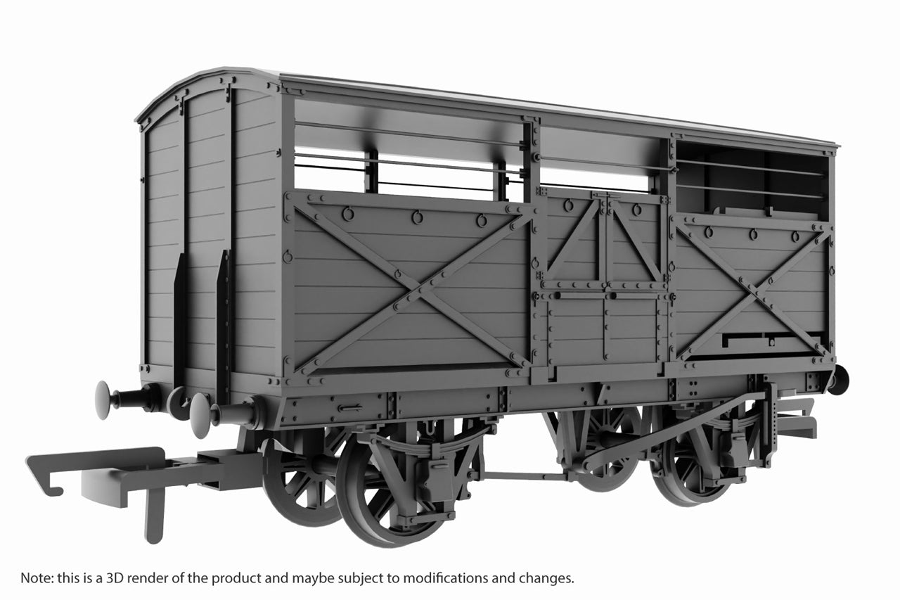 OR76GEC004B - Oxford Rail - OO - GER 10T Cattle Van BR  626005