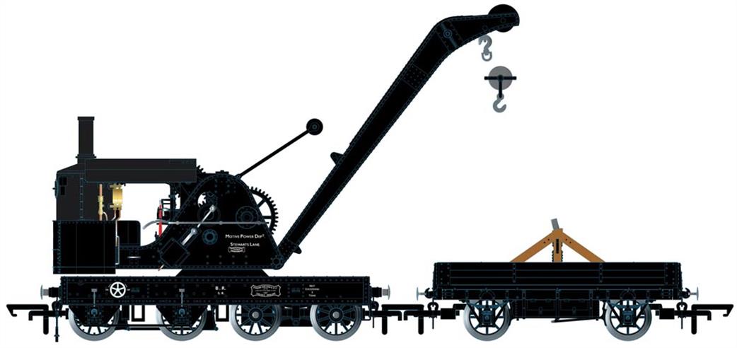 OR76SCS2001 - Oxford Rail  - Standard Cowans Sheldon 15t Crane BR Stewarts Lane DS316