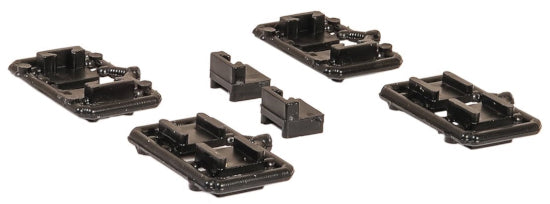 PA34 - Mounting Blocks for Bachmann 36-027 Mk2 Couplings, NEM Shaft (Cranked) with Pocket