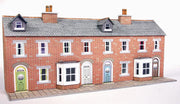 PN174 Low Relief Terraced House fronts in Red Brick