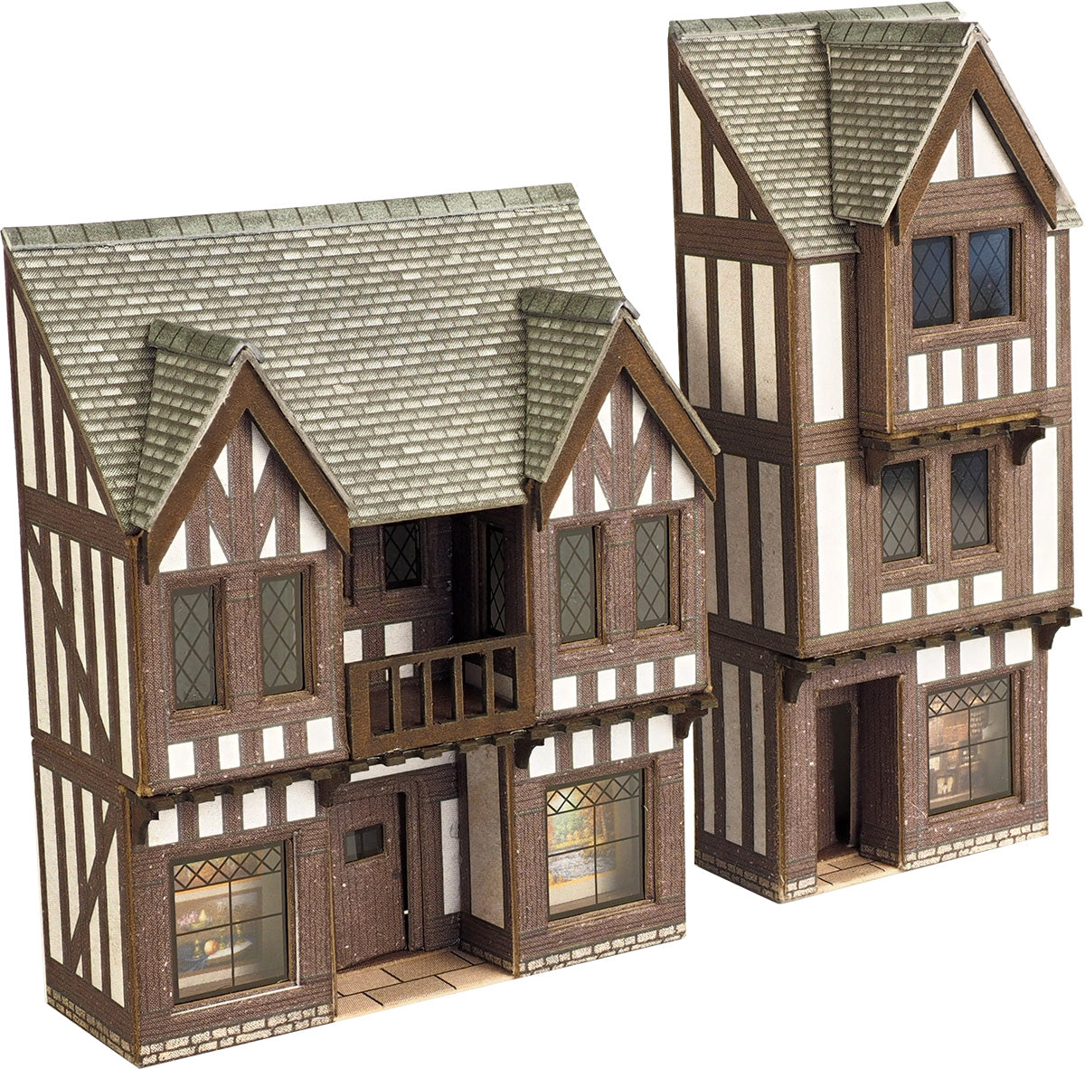 PN190 - Metcalfe - N - Low Relief Timber Framed Shops