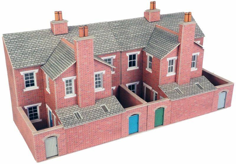 Low Relief Red Brick Terraced House