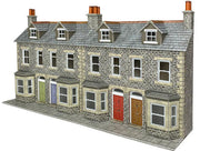 PO303 Low Relief Terraced House Fronts- Stone