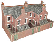 PO304 Low Relief Terraced House Backs - Brick