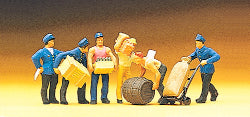 Preiser 10016 '6 Delivery Men with Loads' HO Gauge