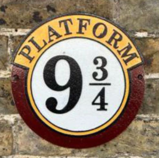 Cast Iron Plaque - Platform 9 3/4