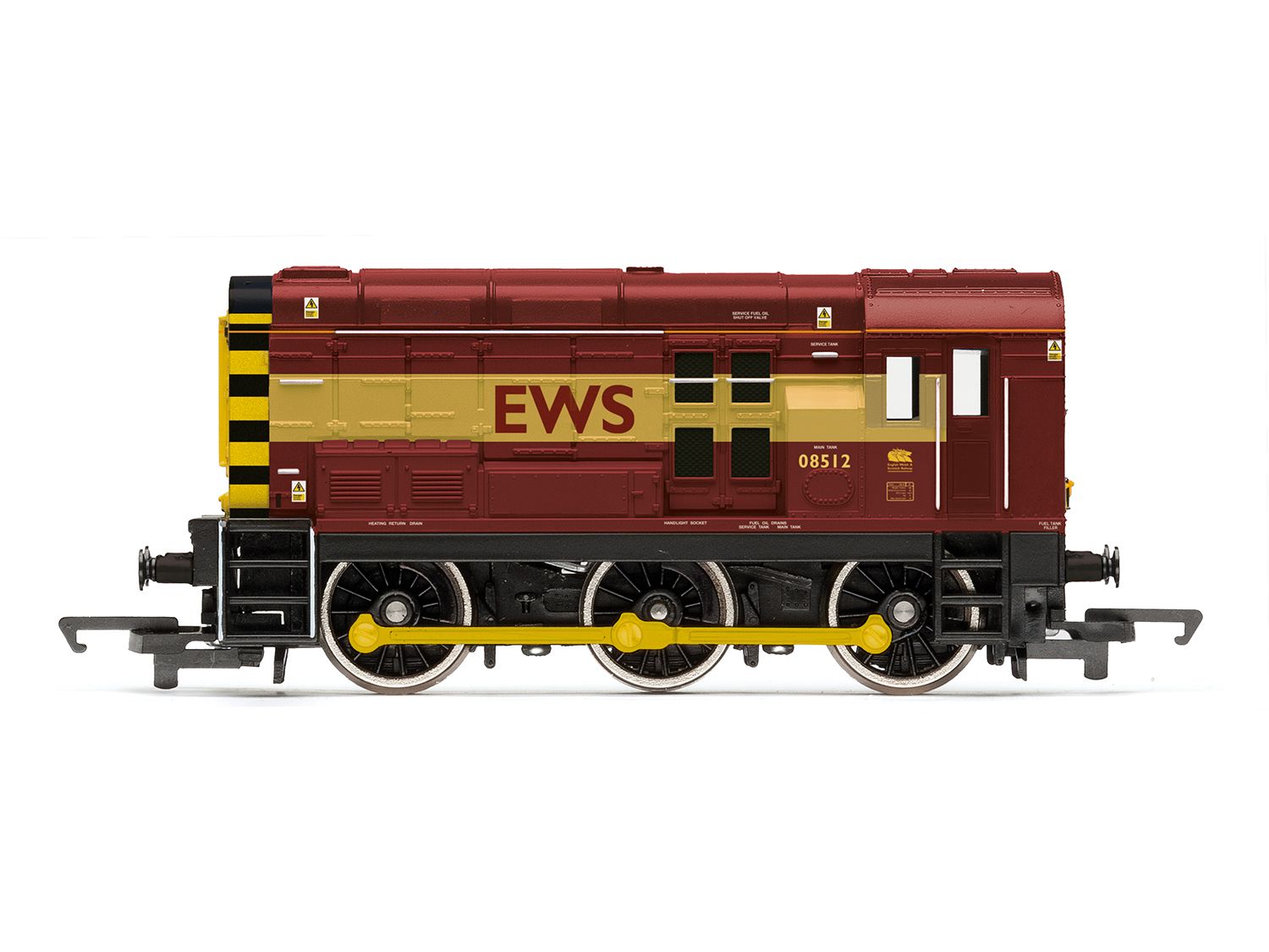 R30430TXS - Hornby - OO - RailRoad with Sound EWS Class 08 08512