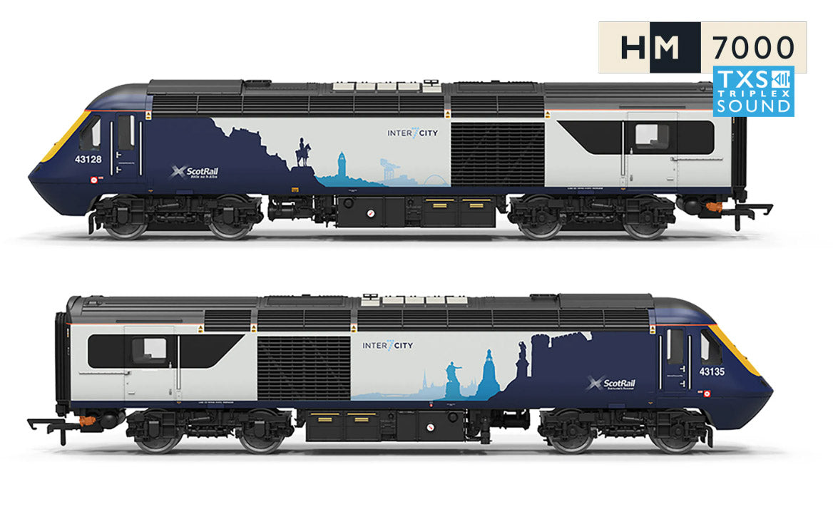 R30464TXS - Hornby - OO - ScotRail Class 43 HST Bo-Bo Train Pack - Sound Fitted