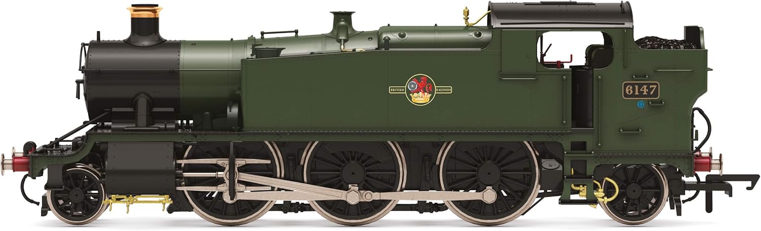 BR Class 61xx Prairie Tank - 6147 BR Un-Lined Green