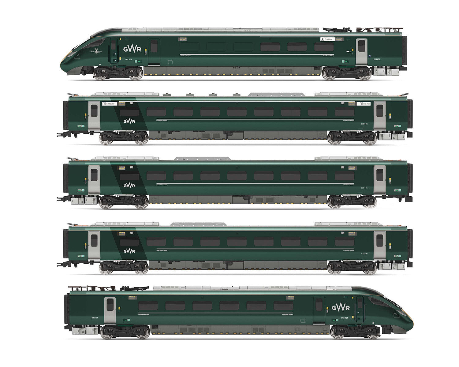 GWR Trainbow Class 800 5 Car Train Pack