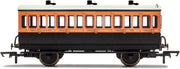 LSWR 4 Wheel Coach Third Class w Lights