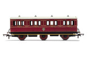 Hornby R40135 NBR, 6 Wheel Coach , 1ST Class with Fitted Lights, 414