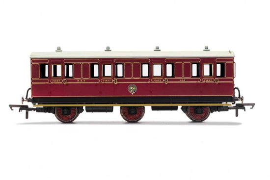 Hornby R40135 NBR, 6 Wheel Coach , 1ST Class with Fitted Lights, 414