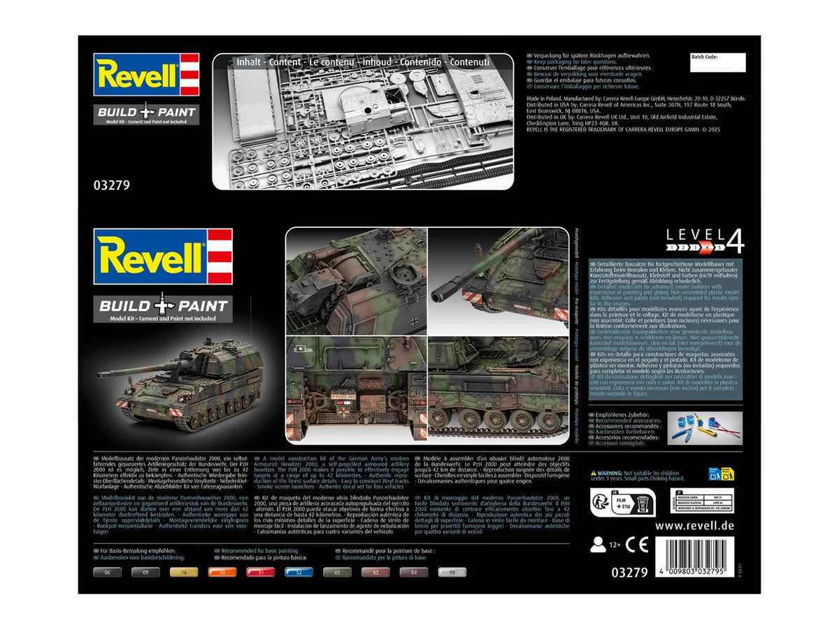 RL03279 - Revell - German Panzerhaubitze 2000 (Self-propelles Howitzer) - 1:35 Scale