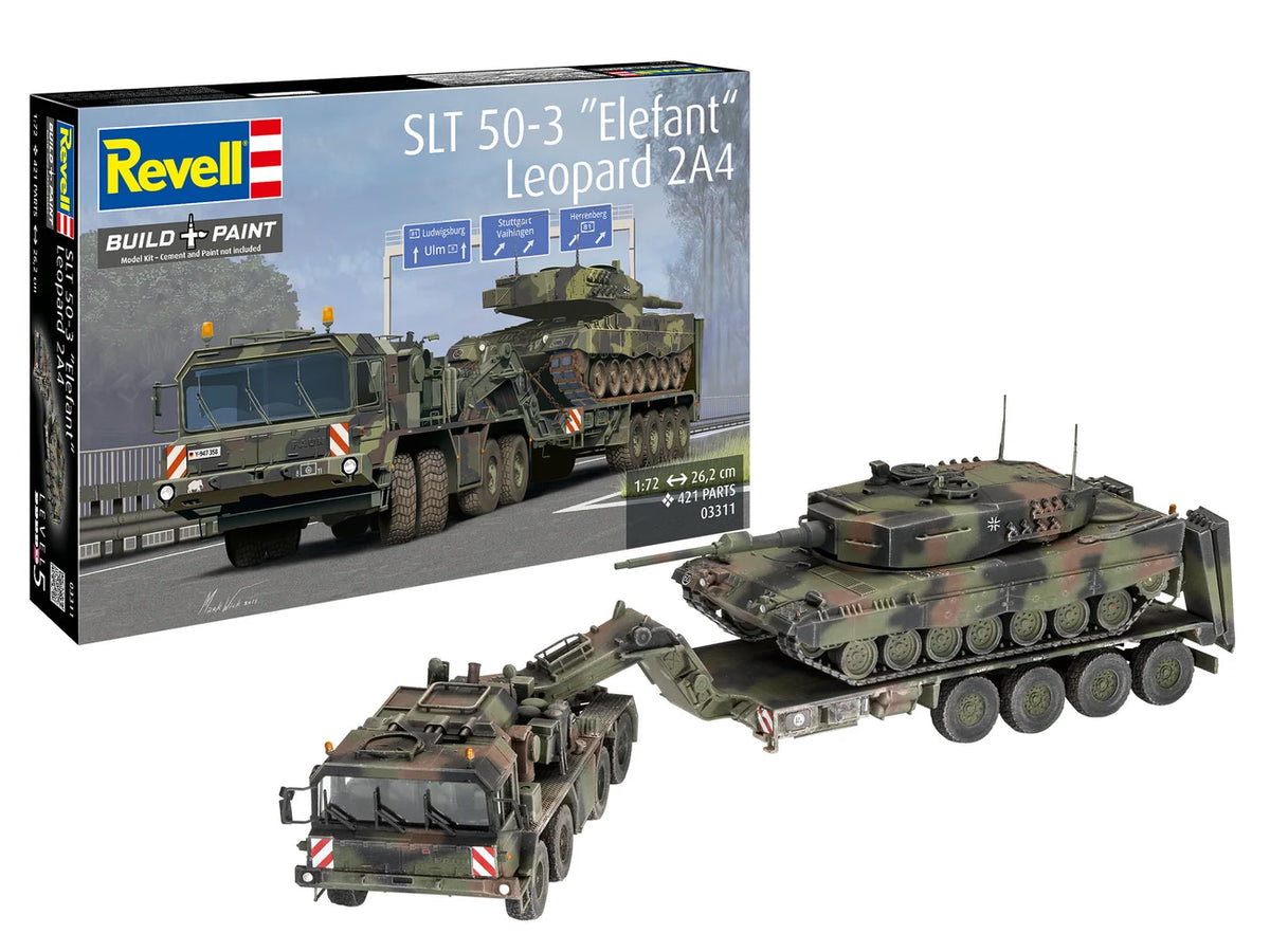 RL03311 - Revell - German SLT 50-3 Elefant & Leopard 2A4 (1:72 Scale)