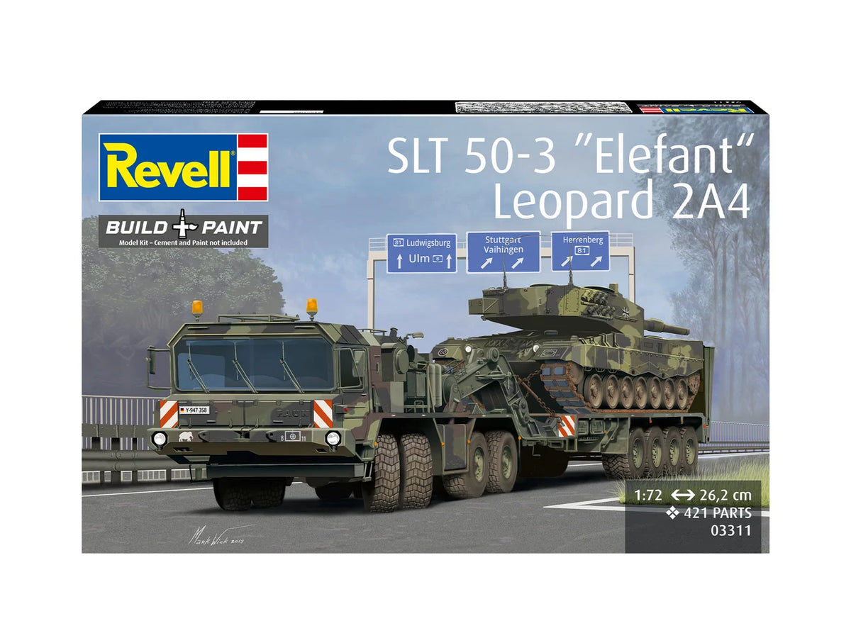 RL03311 - Revell - German SLT 50-3 Elefant & Leopard 2A4 (1:72 Scale)