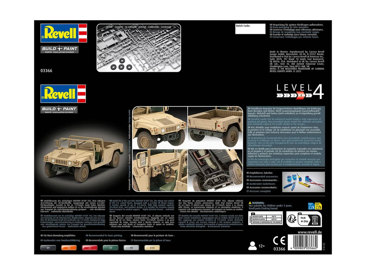 RL03366 - Revell - US HMMWV M1097A2 (1:35 Scale)
