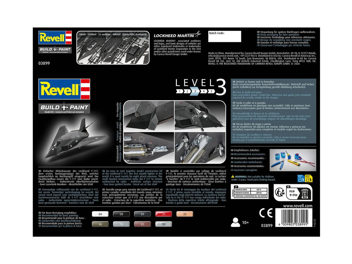 RL03899 - Revell - US F-117A Nighthawk (1:72 Scale)