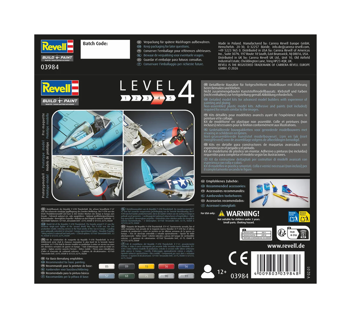 RL03984 - Revell - US P-47 M Thunderbolt (1:72 Scale)