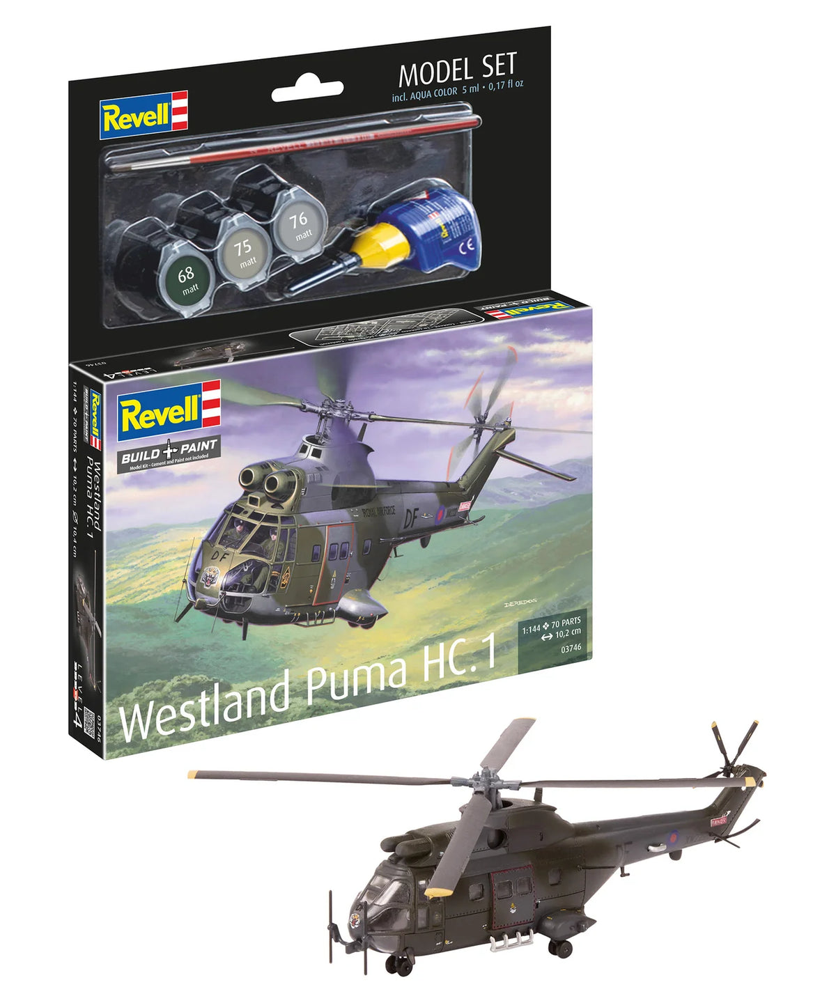 RL63746 - Revell - British Westland Puma HC.1 Model Set (1:144 Scale)