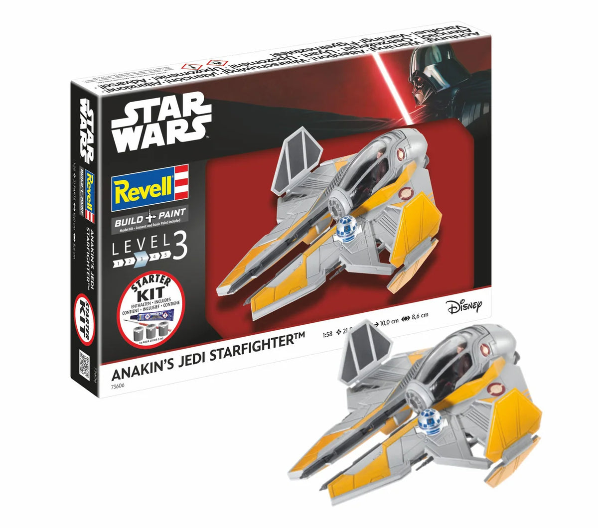 RL73606 - Revell - Star Wars Anakin's Starfighter Starter Kit (1:58 Scale)
