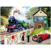 Mini Metal Sign (RL): Flying Scotsman (MGT at Crossing)